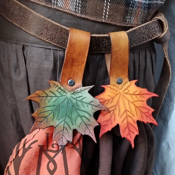 Randonnée Jupe feuille d’érable / Porte-jupe | Renfaire, Randonnée Jupe, Foire, Festival, Elfique, Fée, Celtique