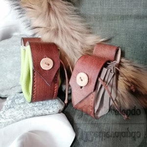 Leather Purse Pouch | Belt bag Medieval Viking Sca Celtic Rpg