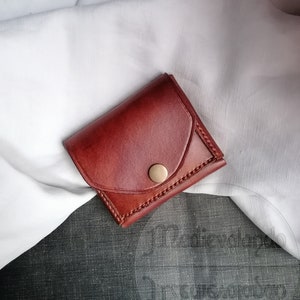 Pequeña Mini Cartera De Bolsillo Tarjetas Documentos Billetes Tarjetas De Visita | Monedero delgado LARP Festivals