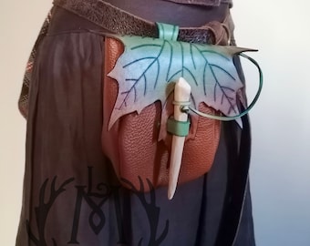 Maple Leaf Fairy Elf Belt Bag | Fantasy Larp Ranger RPG Sca Celtic