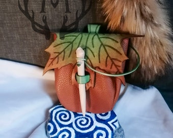 Maple Leaf Fairy Elf Belt Bag | Fantasy Larp Ranger RPG Sca Celtic