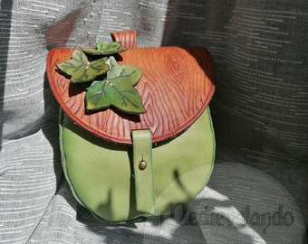 IVY Handmade leather belt bag | Fairy, Elf, Ranger, LARP, Nymph