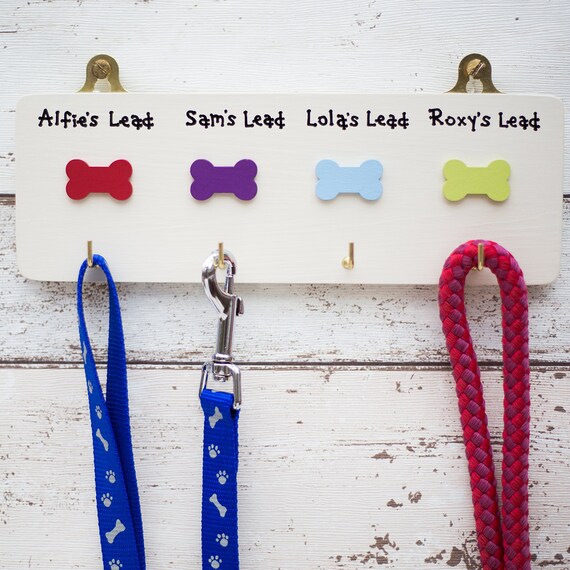 personalised dog lead holders