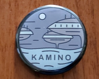 Star Wars Kamino Button, Magnet or Magnetic Bottle Opener