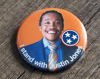 Tennessee 3 Justin Jones pinback buttons and more