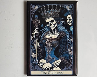 Gothic Tarot Skeleton refrigerator magnet 2x3"