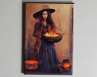 Witch Wiccan refrigerator magnet 2x3"