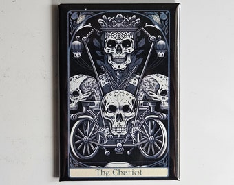 Gothic Tarot Skeleton refrigerator magnet 2x3"