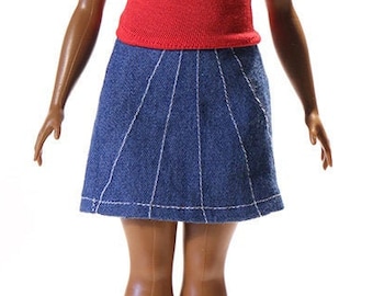 Handmade clothes for Barbie Curvy (skirt): Gita