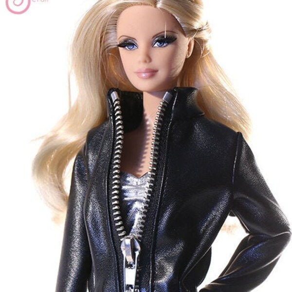 Barbie Leather Jacket Etsy