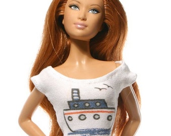 Handmade clothes for Barbie (t-shirt): Maritime 15