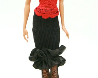 Handmade clothes for Barbie (skirt): Padova