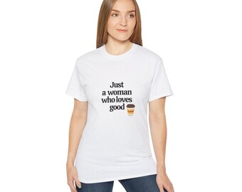 Coffee Lover's Unisex Ultra Cotton Tee, Perfect Gift for Women, Casual Wear, Cozy Coffee Shops, Funny Gift, Everyday Tee