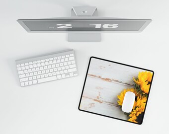 Polyester Desk Mat: Non-Slip Rubber Base