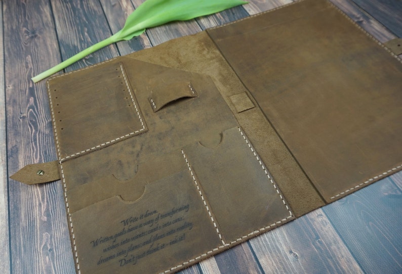 Personalized A4 Legal Pad Custom Leather Document Folder Etsy