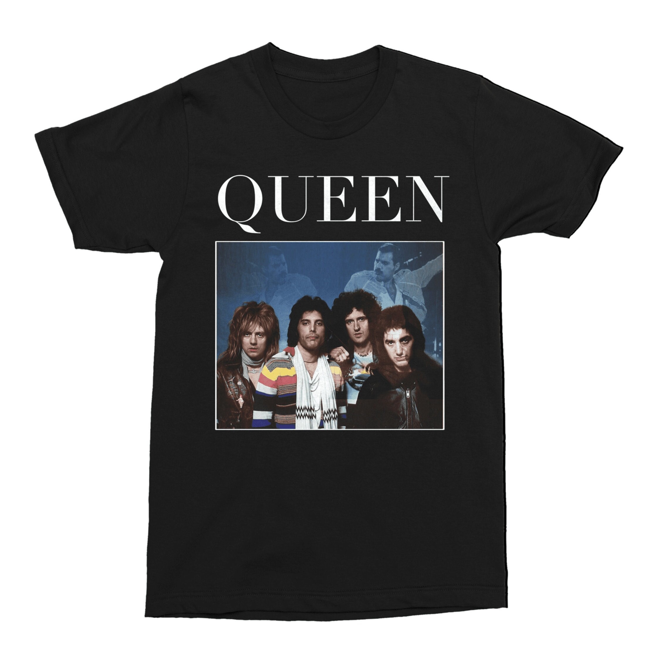 Discover Maglietta Freddie Mercury Live Homage Comfort Colors Queen Band Uomo Donna Bambini