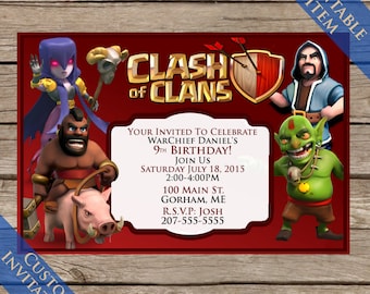 9 Clash Of Clan Printable Tshirts Digital Download Clash Of Etsy
