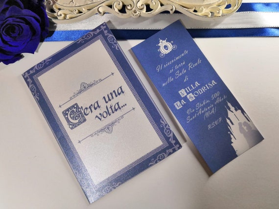 Disney Wedding Participations Once Upon A Time Wedding Etsy