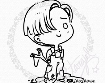 Dennis - DIGITAL STAMP Instant Download