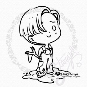 Dennis - DIGITAL STAMP Instant Download