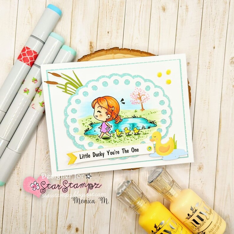 Duckling March DIGITAL STAMP Instant Download image 2