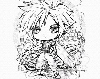 Mercenary for Hire DIGITAL STAMP Instant Download