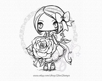 My Sweet Rose - DIGITAL STAMP Instant Download