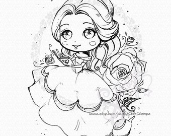 Beauty Chibi DIGITALE STEMPEL Direct downloaden