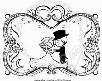 Wedding Romance - DIGITALE STEMPEL Direct downloaden