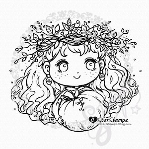 Autumn Gift DIGITAL STAMP Instant Download