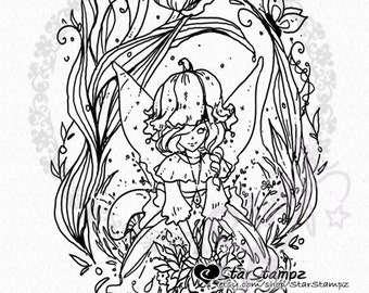 Flower Fairy ~ Tulip - DIGITAL STAMP Instant Download for Cards & Crafts