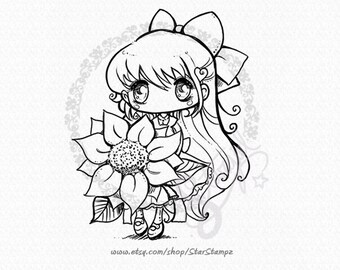 Mon doux tournesol - TIMBRE NUMÉRIQUE Téléchargement instantané