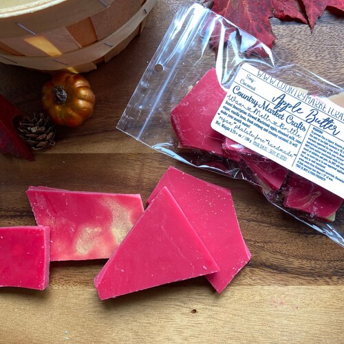 Apple Butter Fall Wax Brittle Wax Melts Gift Box Handmade Soy Vegan Highly Scented Wax Melt Stocking Stuffer