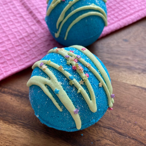 Tea & Cake - Bath Bombs - Cocoa Butter dipped - Vegan Bath Fizzy -