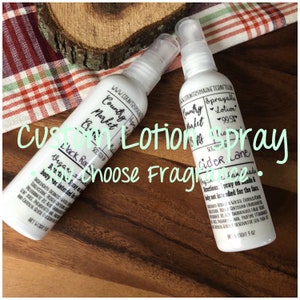 Scented Sprayable Lotion - You Choose Scent- Lotion Body Spray Lotion Spray Stocking Stuffers