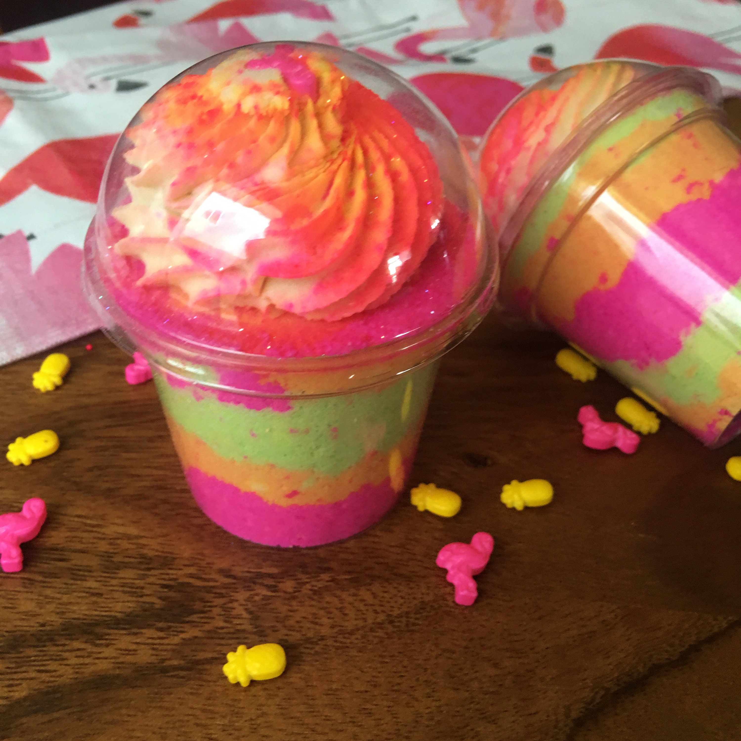 Rainbow Sherbet Bubble Bomb Shake Bubble Bar and Bath Bomb Vegan