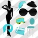 Breakfast at Tiffany's Digital Clipart Vector PNG | Etsy