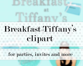 Breakfast at Tiffany's Digital Clipart Vector PNG | Etsy