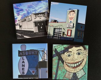 Casino Mural Tile Coaster Asbury Park