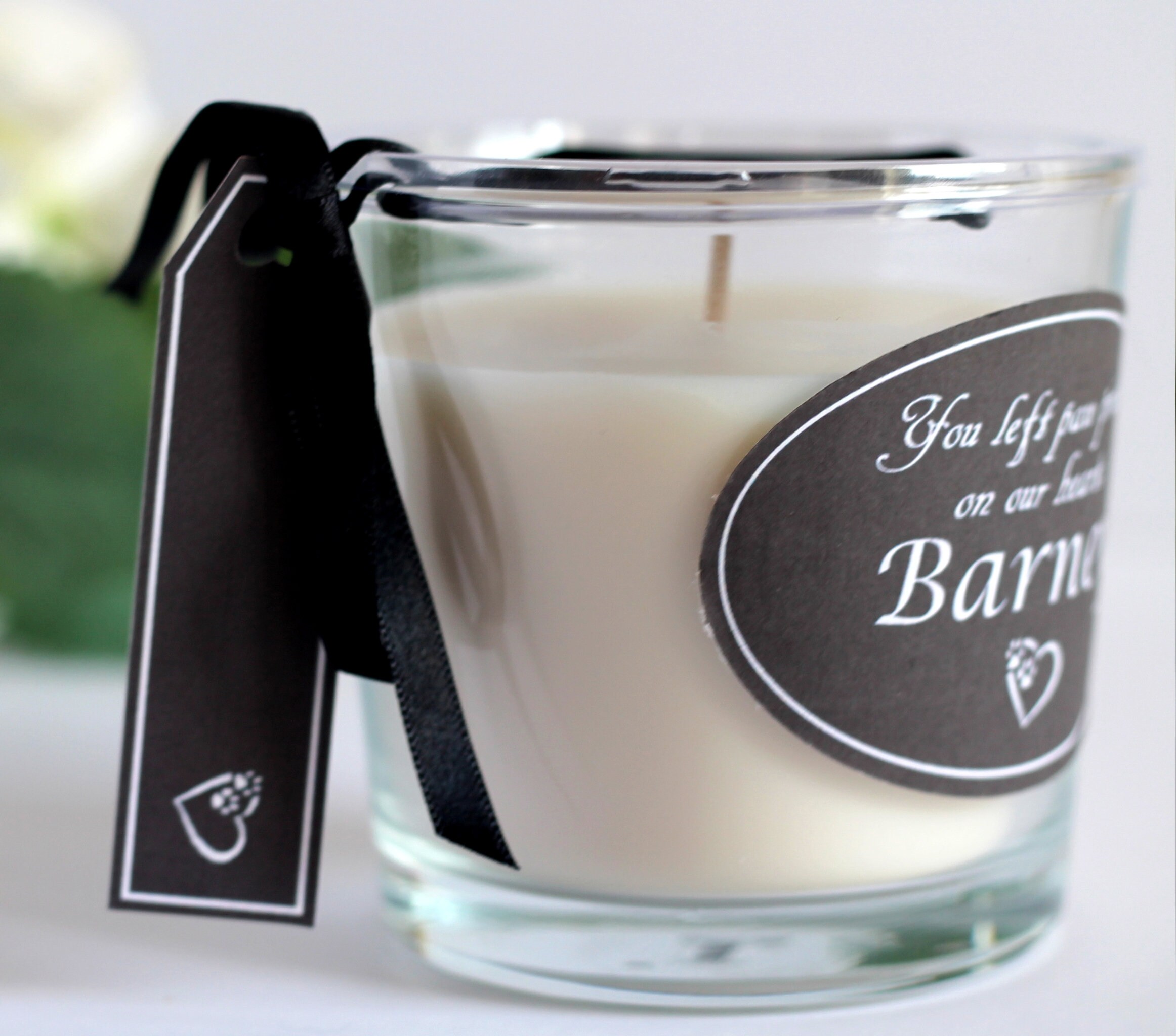 Personalised Pet Memorial Candle for pet dog or cat Etsy