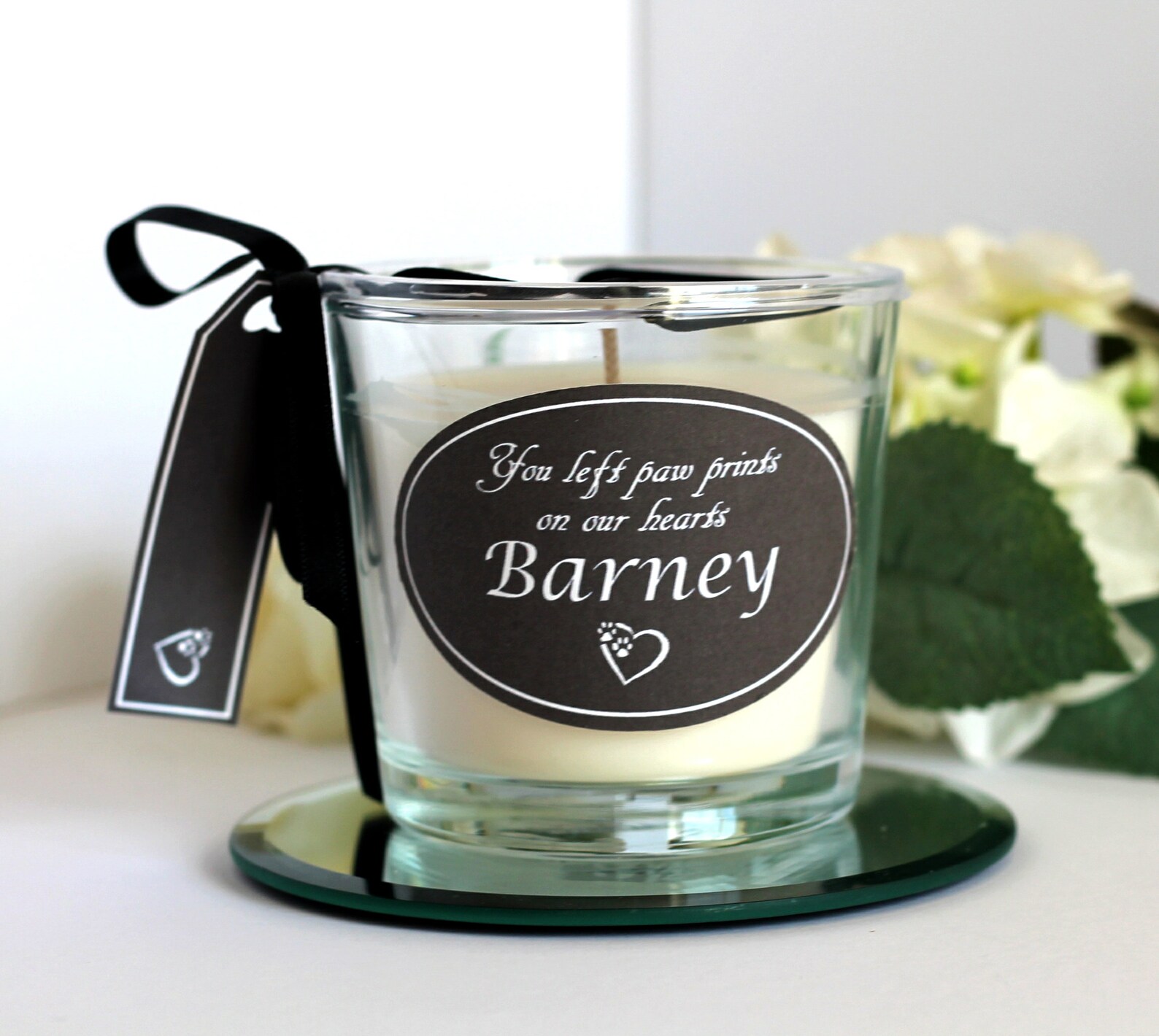 Personalised Pet Memorial Candle for pet dog or cat Etsy