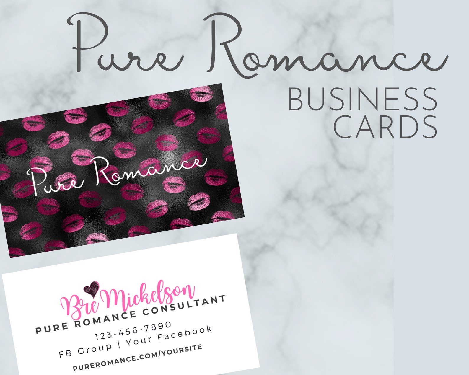 Pure Romance Business Cards Printed Cards | Etsy