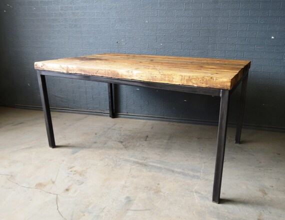 Reclaimed Industrial Chic 6-8 Seater Dining Table Bar Cafe | Etsy