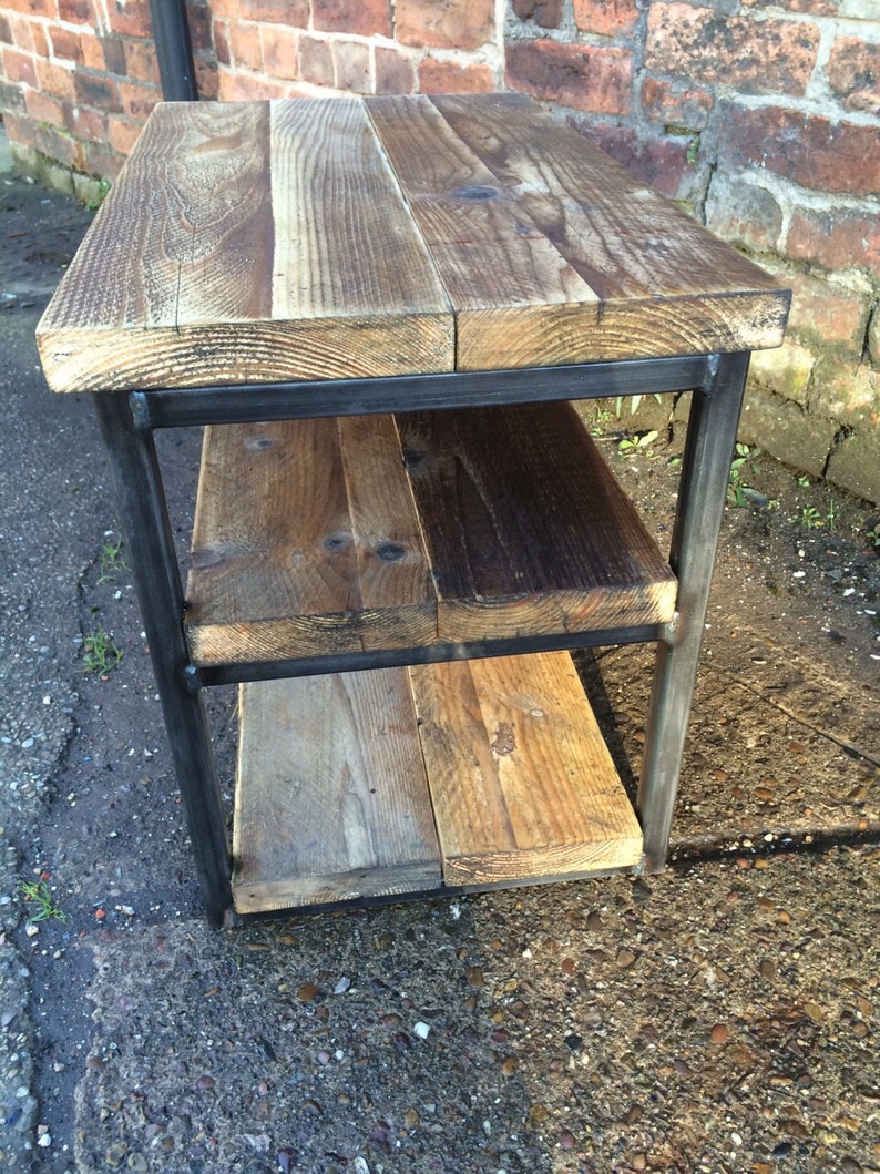 Industrial Chic Reclaimed TV Stand Media Centre Coffee Table Etsy