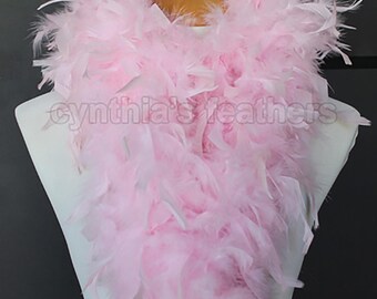 Wholesale 5 Pieces 80 Grams Baby Pink Chandelle Feather Boa Dance Party Halloween Costume