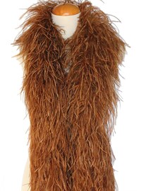 OSTRICH feather boots
