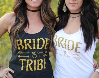 bride tribe. bride tribe tank tops. bride tribe shirts. bachelorette party shirts. bridal party tanks. bachelorette shirts. bridesmaid tank.