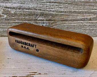 Woodblock Percussion Instrument, VAUGHN made, Solid Mahogany wood Voiced & Tuned ,Musical gift, Drummer gifts,