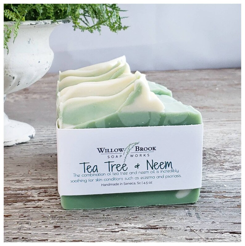 Tea Tree and Neem Cold Process Soap, Handmade Etsy