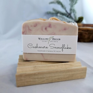 Cashmere Snowflake Cold Process Handmade Soap